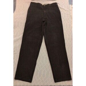 LL Bean Classic Fit Straight Leg Corduroy Pants Men's 34x34 Brown